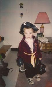 AJ as Captain Hook when he was three.